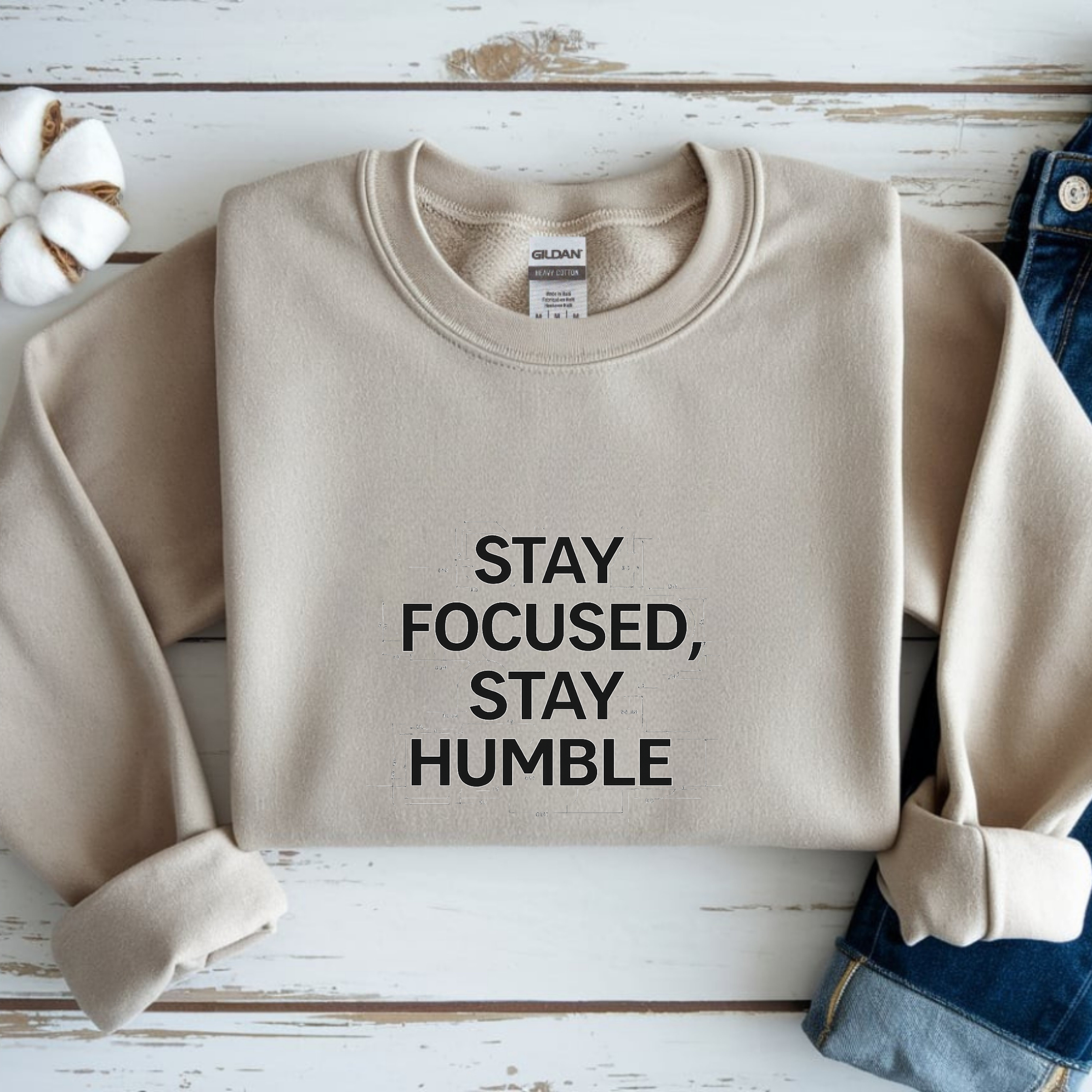 Stay Focused Stay Humble (Bright)