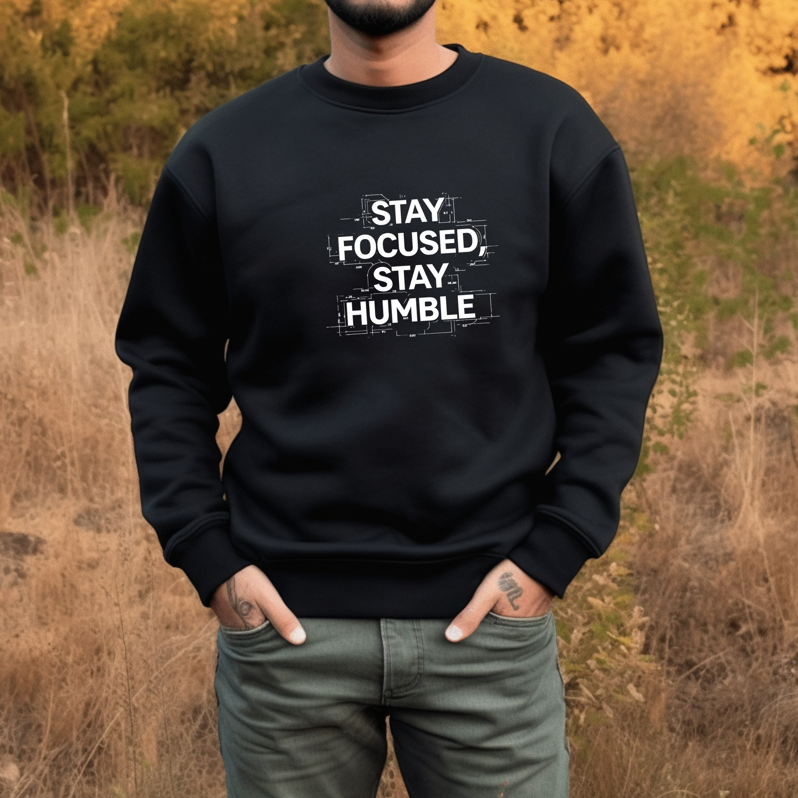 Stay Focused Stay Humble (Dark)